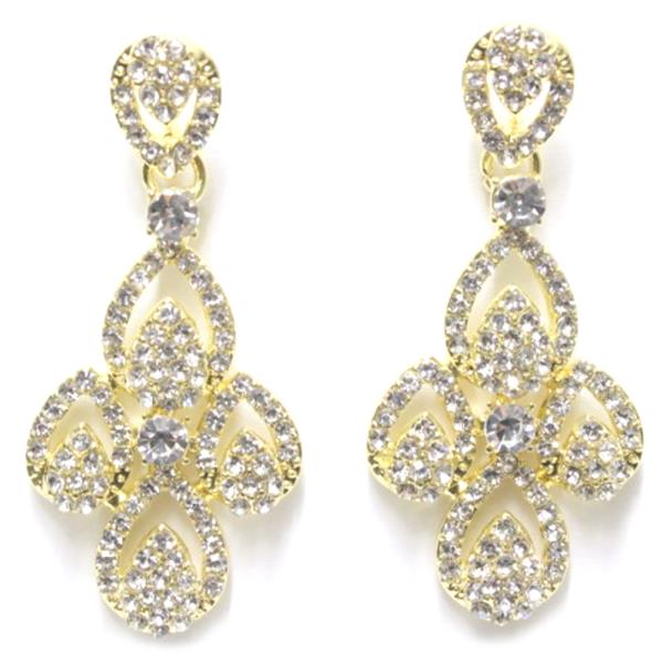 Teardrop Rhinestone Dangle Earring