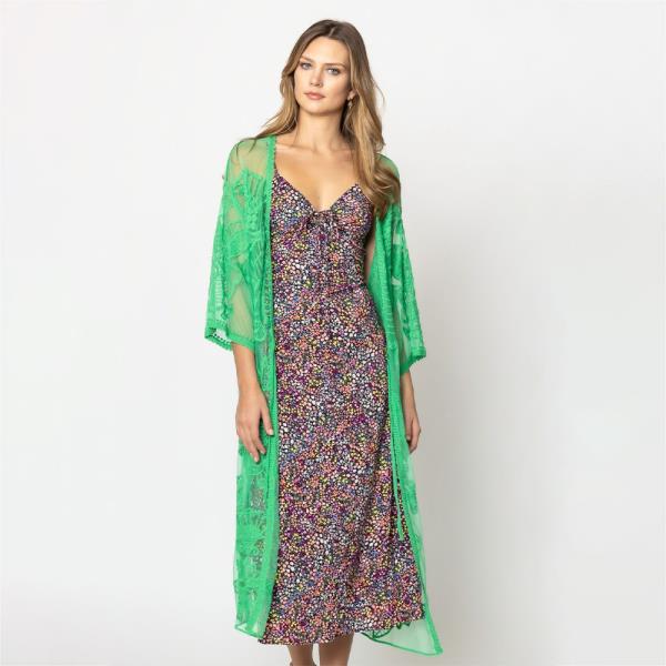 FLORAL LACE KIMONO