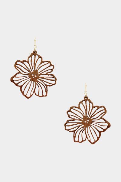 Cut Out Flower Dangle Earring