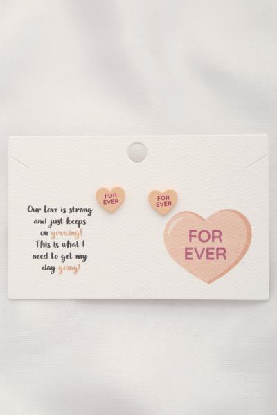 Forever Heart Stud Earring