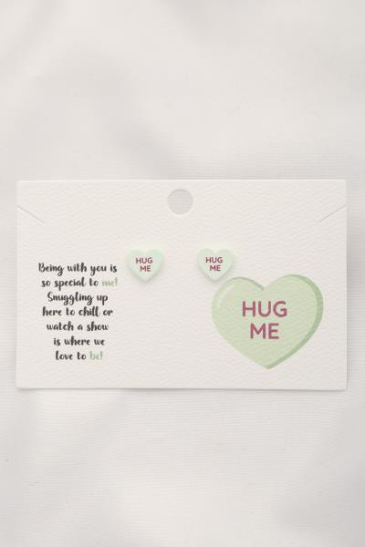 Hug Me Heart Stud Earring