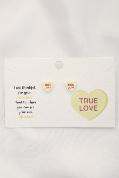 True Love Heart Stud Earring