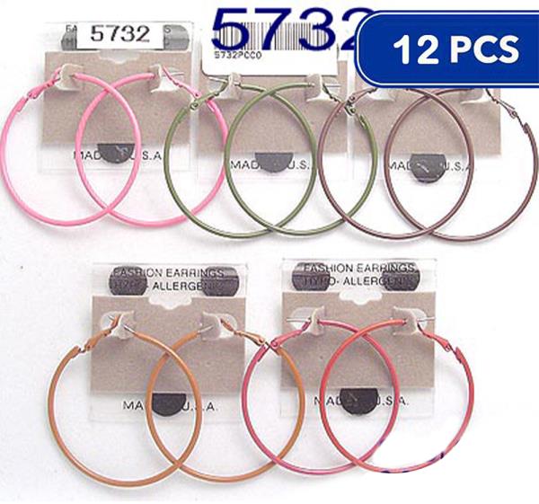 Color Hoop Earring (12 Units)