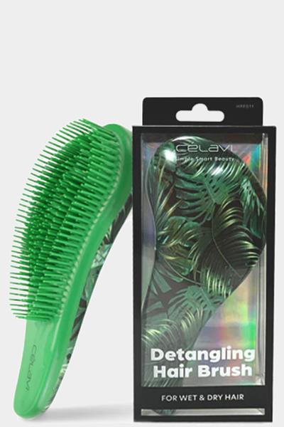 CELAVI DETANGLING HAIR BRUSH - TROPICAL