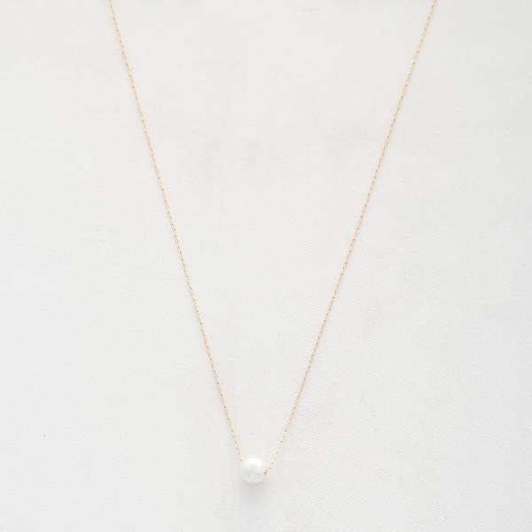 Pearl Bead Dainty Link Necklace