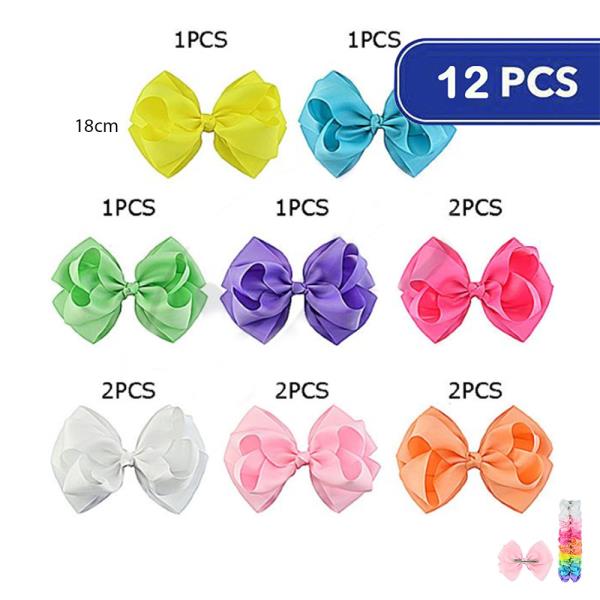 Ribbon Hair Bow (12 Units)