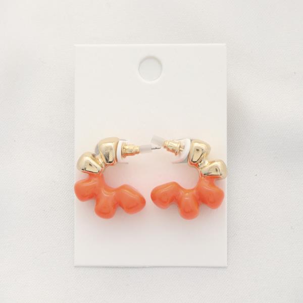 Color Metal Mini Hoop Earring