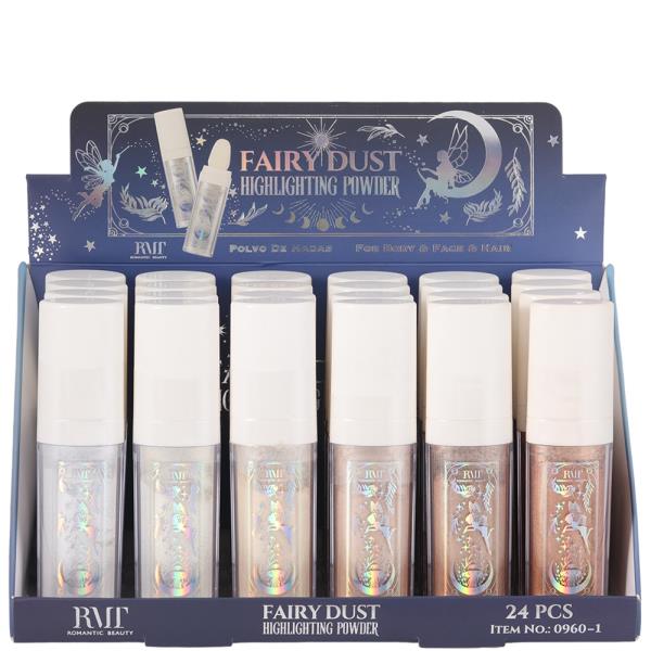 ROMANTIC BEAUTY FAIRY DUST LOOSE HIGHLIGHT POWDER MIXED 6 TONES (24 UNITS)