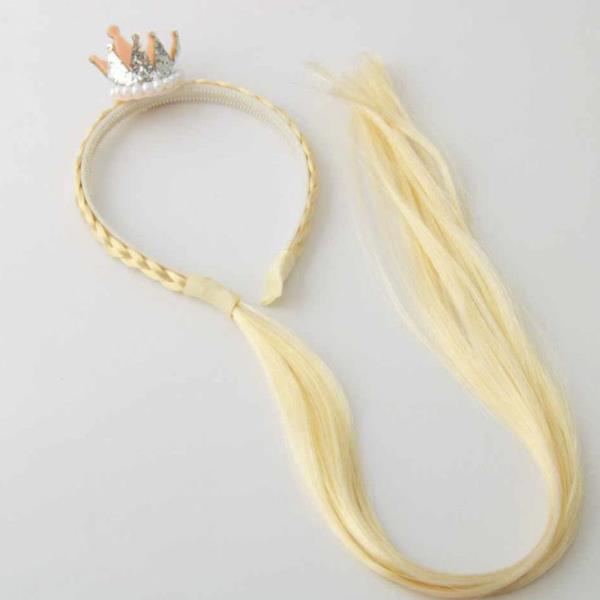 For Kids Blond Braid Crown Hairband