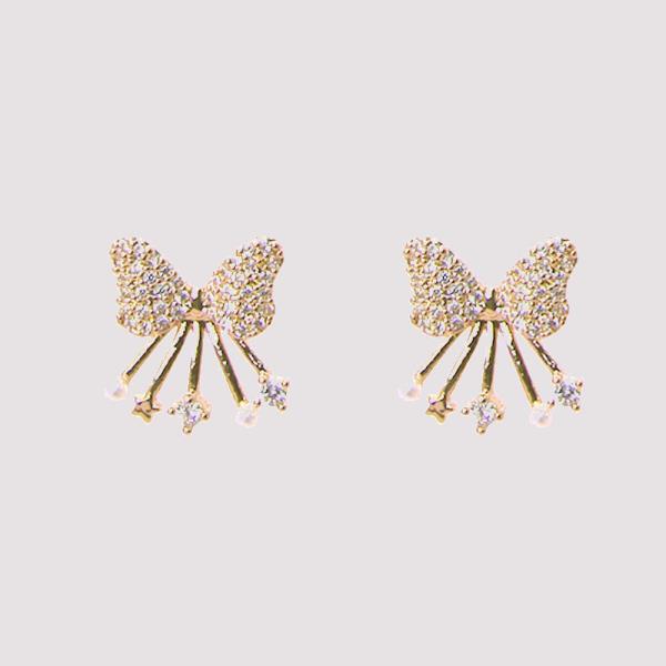 Butterfly Rhinestone Earring
