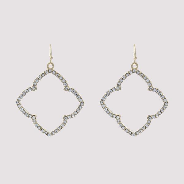 Quatrefoil Dangle Earring