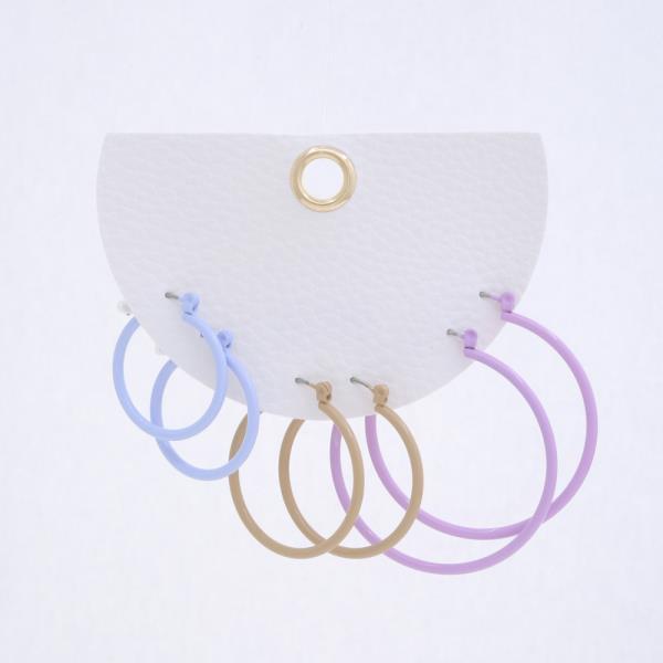 Color Metal Hoop Earring