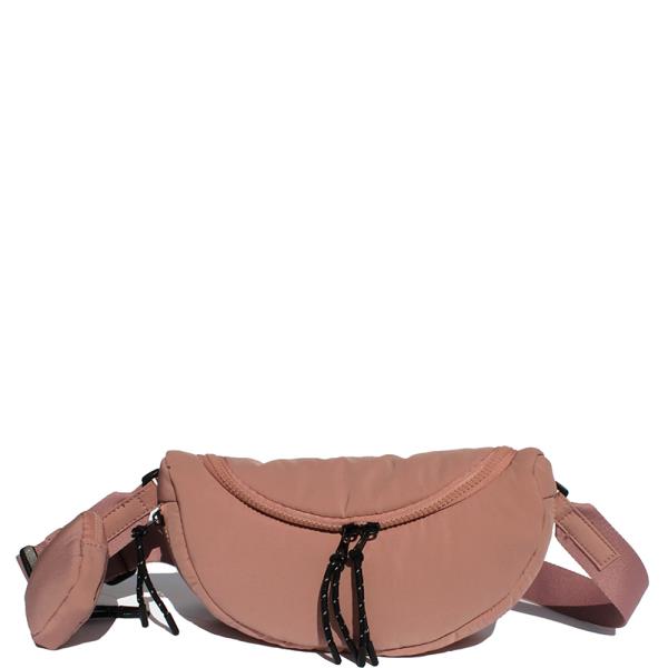 2IN1 ZIPPER SMOOTH CROSSBODY BAG WITH COIN PURSE SET