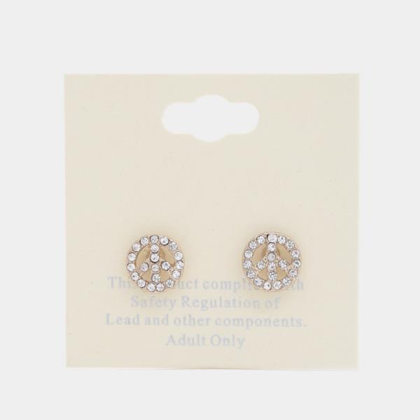 Peace Sign Earring