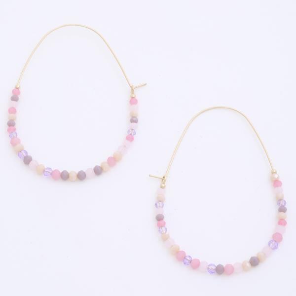 Beaded Metal Earring