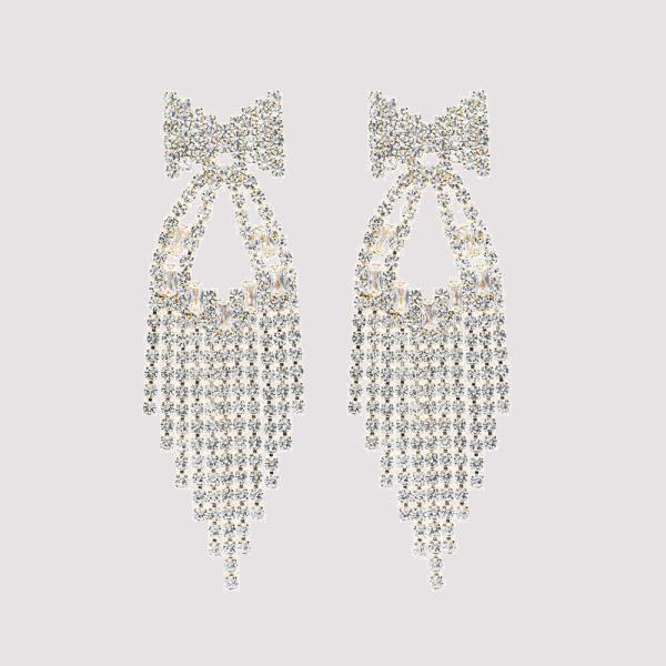 G RS Bow Chandelier Tassel Earring
