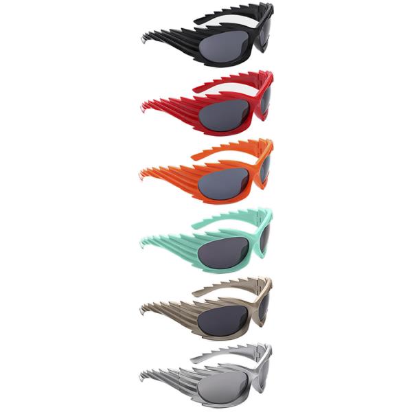 Spiked Design Oval Sunglasses 1DZ