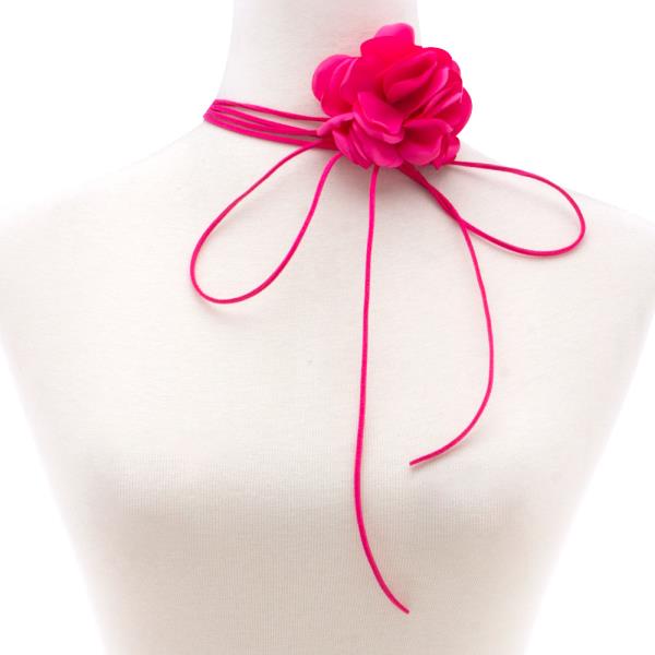 FLOWER WRAP CHOKER NECKLACE