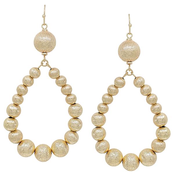 CCB Ball Bead Teardrop Dangle Earring