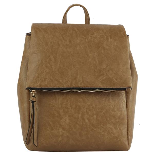 Smooth Zipper Convertible Backpack