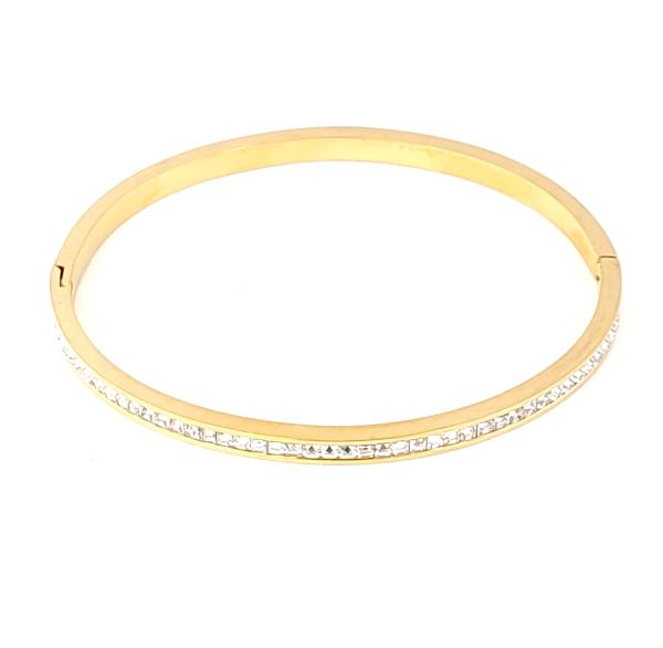 Cubic Zirconia Hinge Bracelet