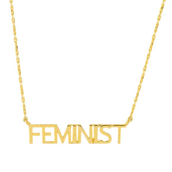 Feminist Plate Necklace