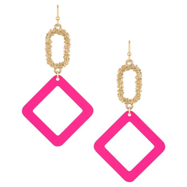 Paint Texture Metal Earrings