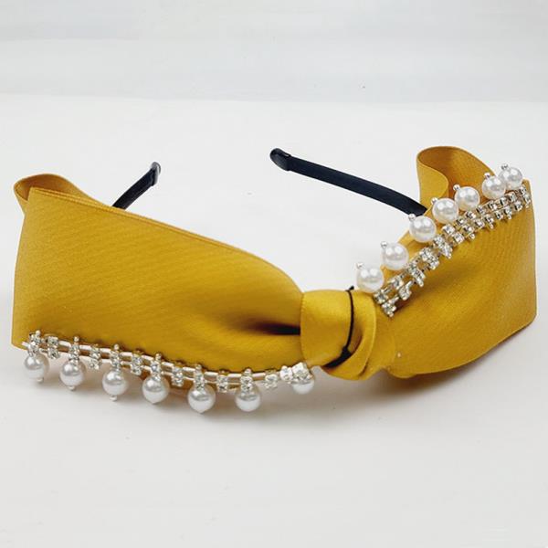 Pearl Bead Rhinestone Headband