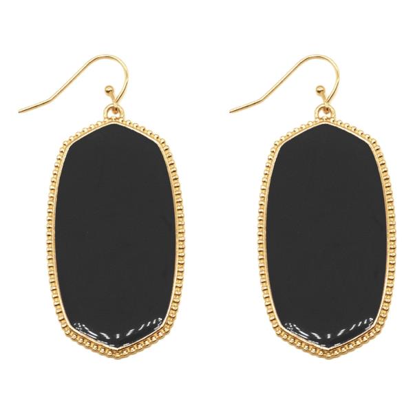 Color Hexagon Dangle Earring