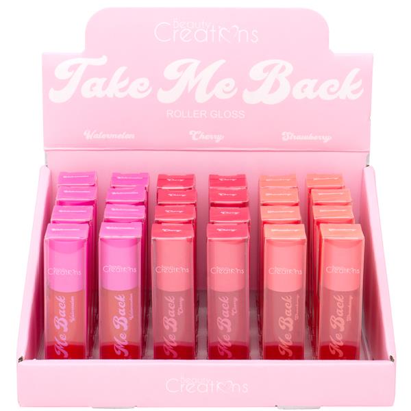 BEAUTY CREATIONS TAKE ME BACK ROLLER LIP GLOSS (24 UNITS)