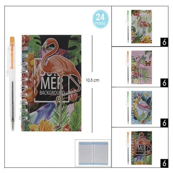 Flamingo Note with Pen (24 Units)