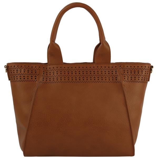 PLAIN SMOOTH CHIC HANDLE TOTE BAG