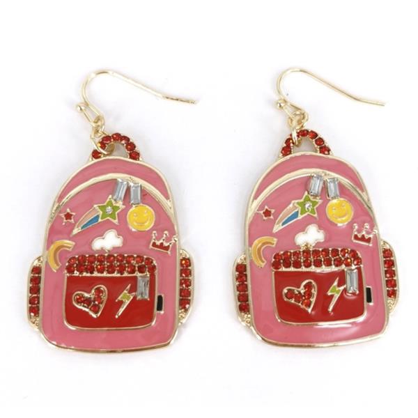 Cute Backpack Dangle Earring