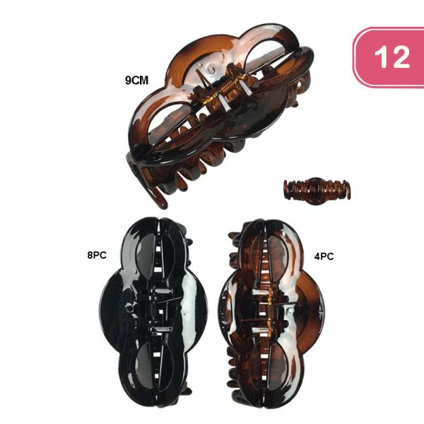 Jaw Hair Clip (12 Units)