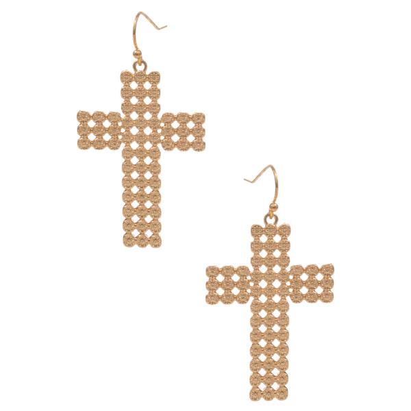 Cross Metal Earrings