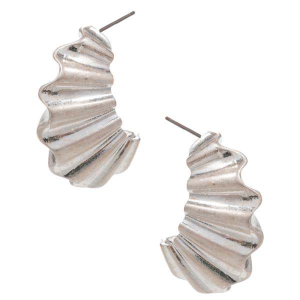 Metal Hypoallergenic Titanium Post Hoop Earring