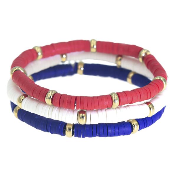 Heishi Bead Multi Bracelet
