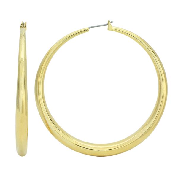 ORIGINAL REAL HOLLOW HOOP EARRING