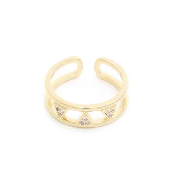 SODAJO Triangle Pattern Adjustable Ring