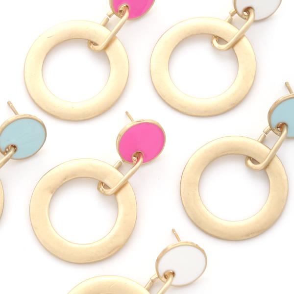 Circle Metal Dangle Earring