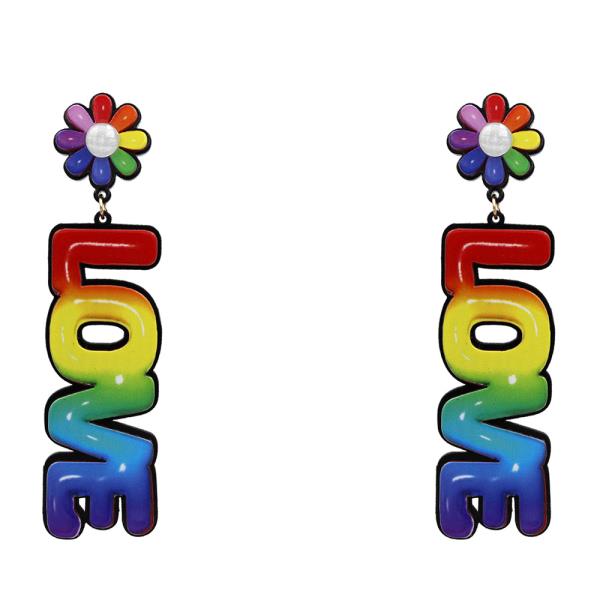 Colorful Love Dangle Earring