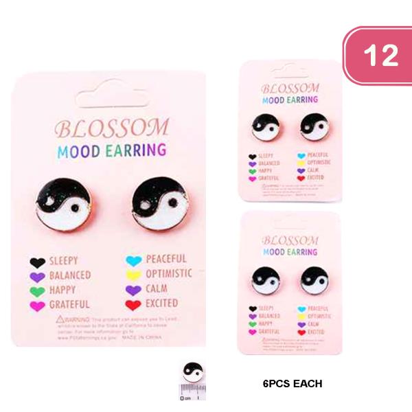 Yin Yang Mood Earrings (12 Units)
