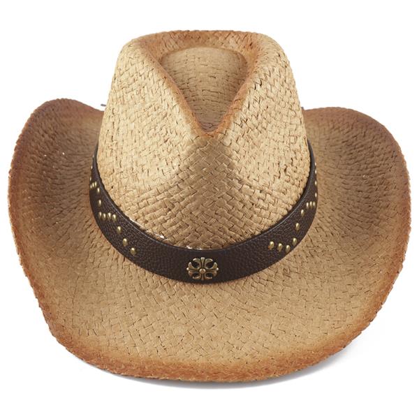 Straw Stud Western Hat