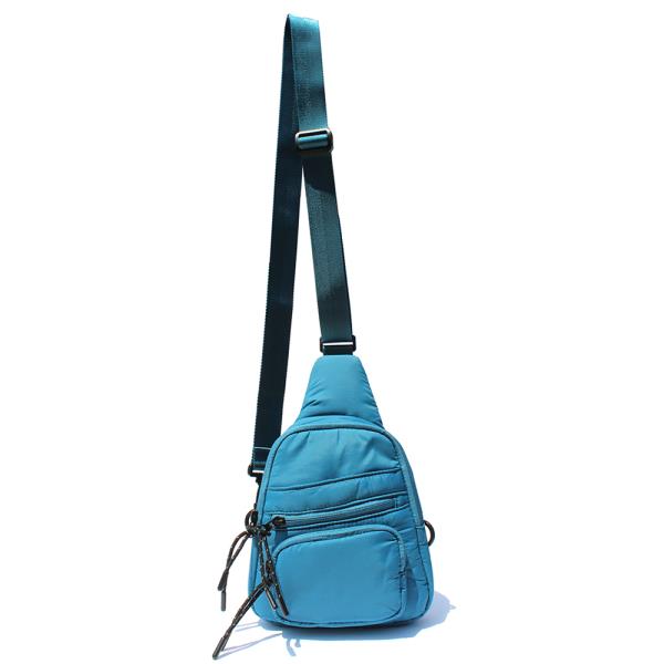 FASHION SMOOTH ZIPPER SLING BAG