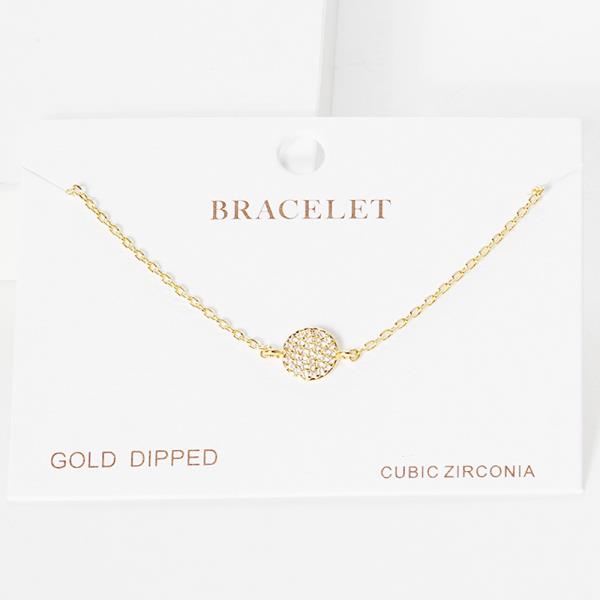 Crystal Coin Metal Bracelet