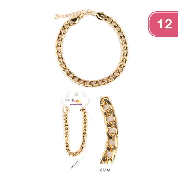 Chunky Chain Anklet (12 Units)