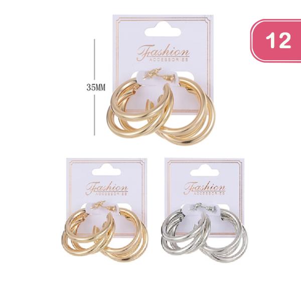 Metal Earring (12 Units)