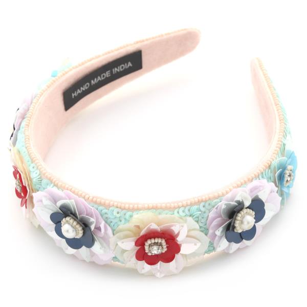 Sequin Flower Headband