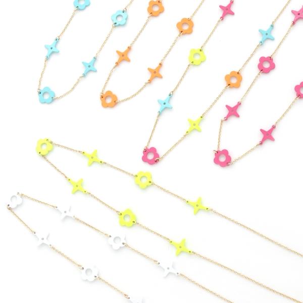 Star Flower Station Necklace