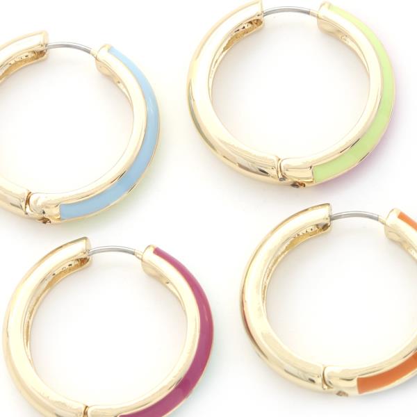 Double Color Hoop Earring